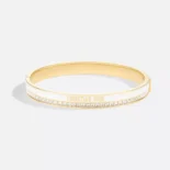 Dior Women Night Code Bangle Gold-Finish Metal White Crystals and White Lacquer