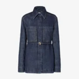 Fendi Women Dark Blue Denim Go-To Jacket FLF677AW82F1UKI
