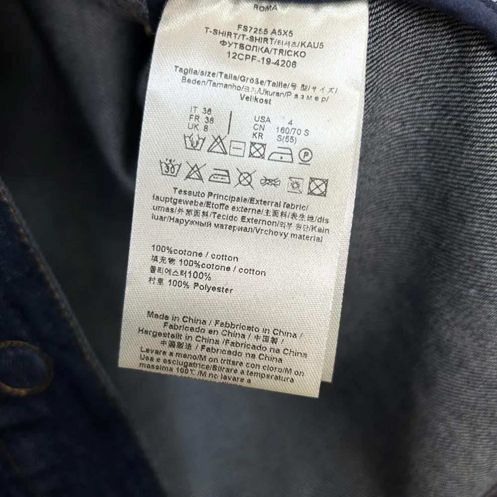 Fendi Women Dark Blue Denim Go-To Jacket FLF677AW82F1UKI 9 Fendi Women Dark Blue Denim Go-To Jacket FLF677AW82F1UKI