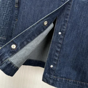 Fendi Women Dark Blue Denim Go-To Jacket FLF677AW82F1UKI