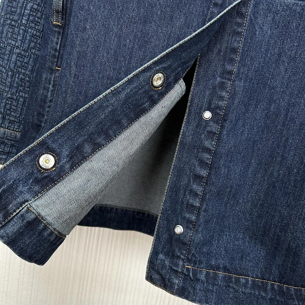 Fendi Women Dark Blue Denim Go-To Jacket FLF677AW82F1UKI 7 Fendi Women Dark Blue Denim Go-To Jacket FLF677AW82F1UKI