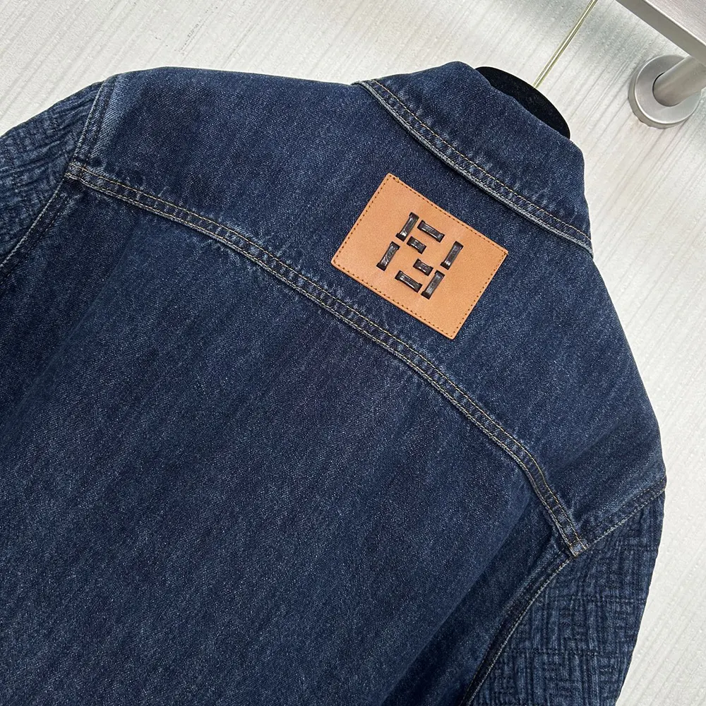 Fendi Women Dark Blue Denim Go-To Jacket FLF677AW82F1UKI 5 Fendi Women Dark Blue Denim Go-To Jacket FLF677AW82F1UKI