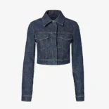 Fendi Women Dark Blue FF Denim Jacket FLF834AW82F1UKI
