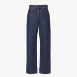 Fendi Women Long Jeans Dark Blue Denim Pants FLP882AW82F1UKI