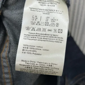 Fendi Women Long Jeans Dark Blue Denim Pants FLP882AW82F1UKI