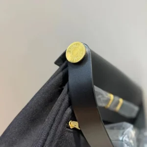 Hermes Women Herbag Zip 20 Bag-Black/Gold