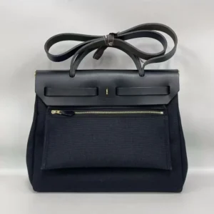 Hermes Women Herbag Zip 31 Bag-Black/Gold