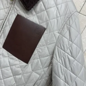 Loewe Men Short Jacket in Technical Fabric-Grey S359Y02XFH
