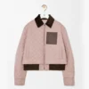 Loewe Men Short Jacket in Technical Fabric-Light Pink S359Y02XFH