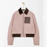 Loewe Men Short Jacket in Technical Fabric-Light Pink S359Y02XFH