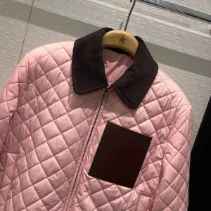 Loewe Men Short Jacket in Technical Fabric-Light Pink S359Y02XFH