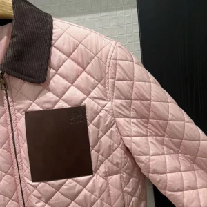 Loewe Men Short Jacket in Technical Fabric-Light Pink S359Y02XFH