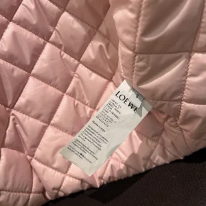 Loewe Men Short Jacket in Technical Fabric-Light Pink S359Y02XFH