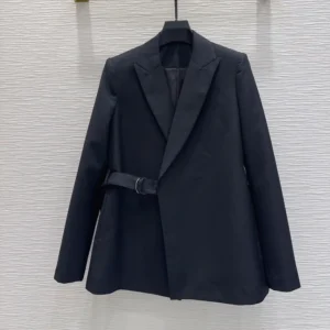 Loewe Women Draped Jacket In Wool-Black S359Y03XAH