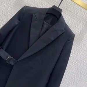 Loewe Women Draped Jacket In Wool-Black S359Y03XAH