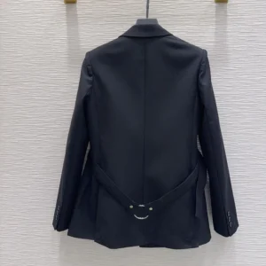 Loewe Women Draped Jacket In Wool-Black S359Y03XAH