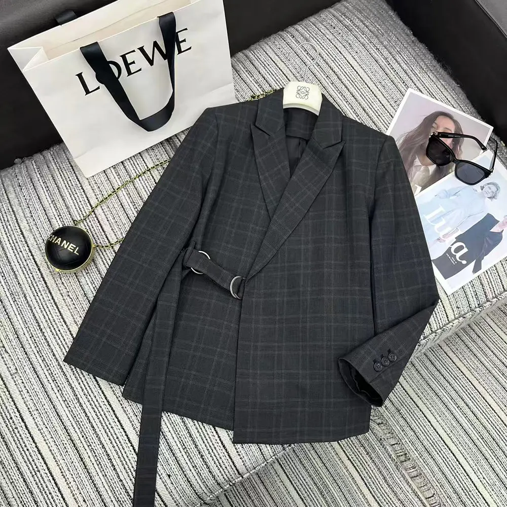 Loewe Women Draped Jacket in Wool S359Y03XAB