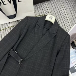 Loewe Women Draped Jacket in Wool S359Y03XAB