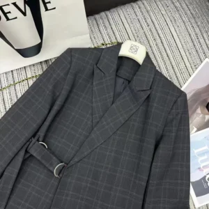 Loewe Women Draped Jacket in Wool S359Y03XAB