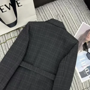 Loewe Women Draped Jacket in Wool S359Y03XAB