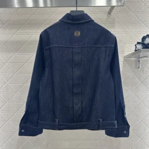 Loewe Women Draped Shirt in Denim-S359Y1DX19