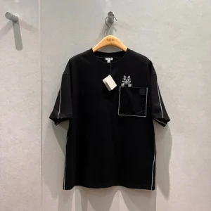 Loewe Women Regular Fit T-Shirt in Cotton-Black S359AJ2X03