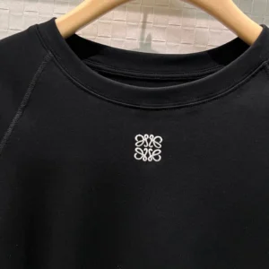 Loewe Women Small Fit T-Shirt in Cotton Blend-Black S359Y22XA7