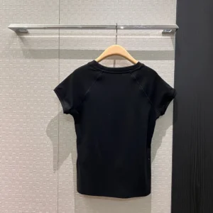 Loewe Women Small Fit T-Shirt in Cotton Blend-Black S359Y22XA7