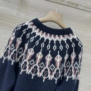 Loewe Women Sweater in Wool Blend-Navy S359Y14KIB