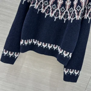 Loewe Women Sweater in Wool Blend-Navy S359Y14KIB