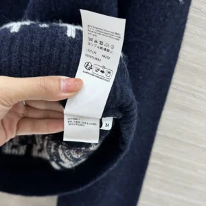Loewe Women Sweater in Wool Blend-Navy S359Y14KIB
