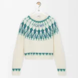 Loewe Women Sweater in Wool Blend-White S359Y14KIB