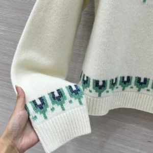 Loewe Women Sweater in Wool Blend-White S359Y14KIB