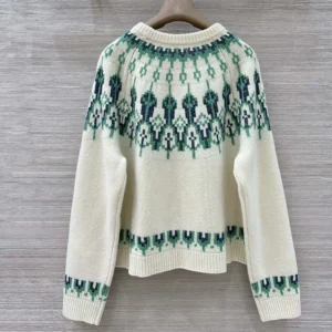Loewe Women Sweater in Wool Blend-White S359Y14KIB