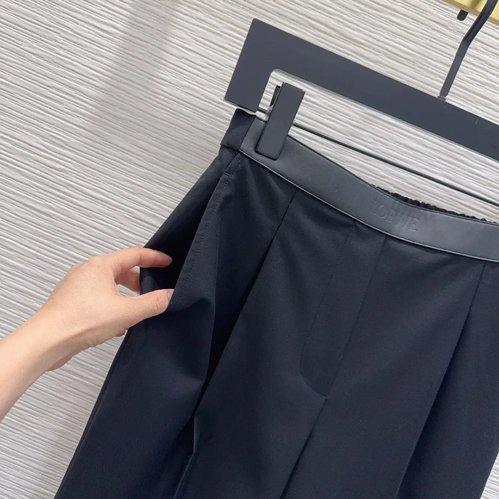 Loewe Women Trousers in Wool-Black S359Y04XI2 6 Loewe Women Trousers in Wool-Black S359Y04XI2