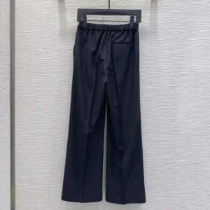 Loewe Women Trousers in Wool-Black S359Y04XI2