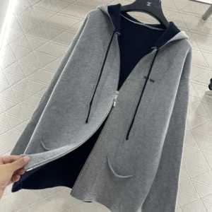 Miu Miu Wome Cashmere Cardigan Hoodie MMF00TMiu Miu Wome Cashmere Cardigan Hoodie MMF00T