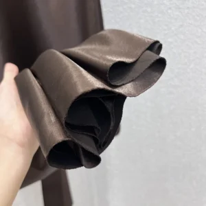 Miu Miu Wome Long Satin Dress-Brown MF606415ZCF0324