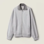 Miu Miu Wome Zippered Cotton Fleece Jacket MJLA1618ZXF0031
