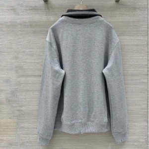 Miu Miu Wome Zippered Cotton Fleece Jacket MJLA1618ZXF0031