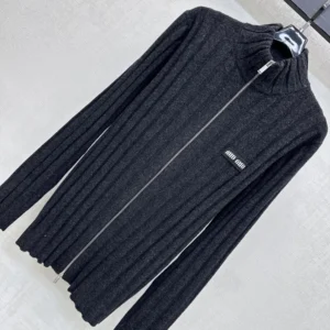 Miu Miu Women Wool And Cashmere Cardigan MMF01K17JAF0308