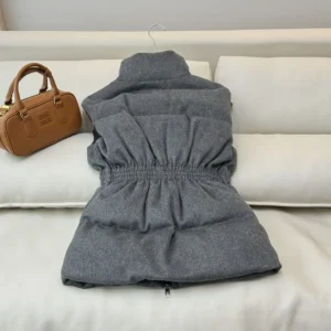 Prada Men Loden Down Vest-Grey 29S131C2OF0480