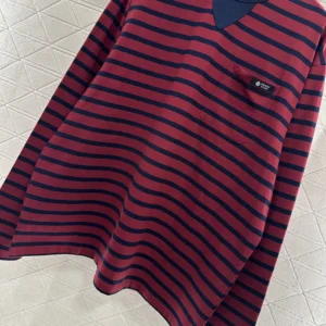 Prada Men Long-Sleeved Striped Jersey T-Shirt 3468918V8