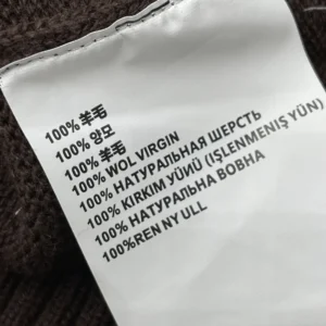 Prada Women Cashmere And Wool Prada Logo Crew-Neck Sweater-Dark Brown