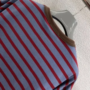 Prada Women Oversized Striped Jersey T-Shirt 3575B18V8F04Y5