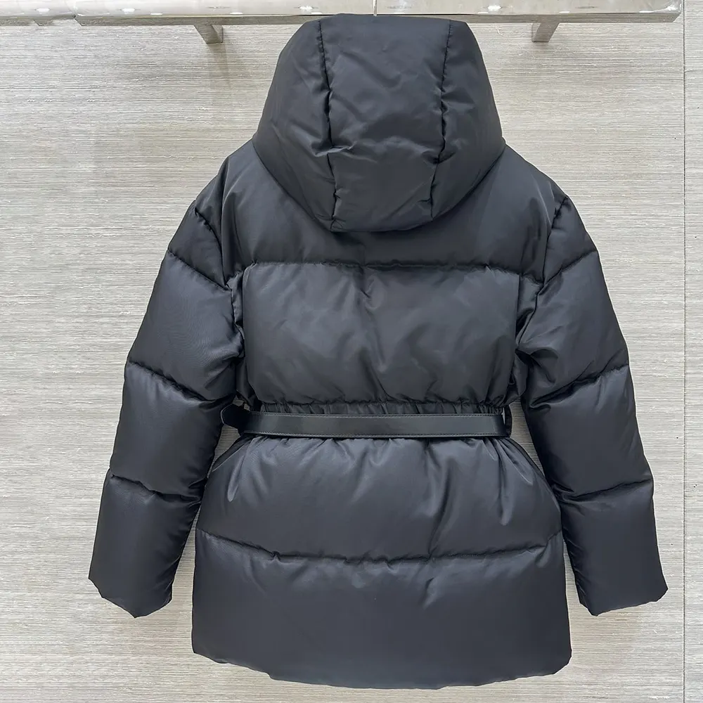 Prada Men Re-Nylon Hooded Down Jacket 29X2141WQ8 3 Prada Women Re-Nylon Hooded Down Jacket 29X2141WQ8