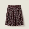 Prada Women Tartan Patchwork Midi Skirt MG25971804