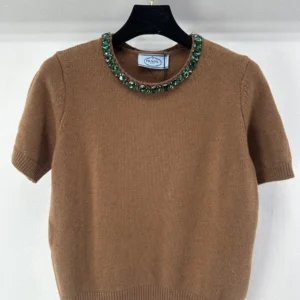Prada Women Wool And Cashmere Crew-Neck Sweater P24V2B18M6