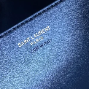 Saint Laurent YSL Women Cassandre Xxl Pouch On Chain In Suede-Brown