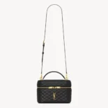 Saint Laurent YSL Women Gaby Large Vanity Bag In Lambskin-Black 8515721E